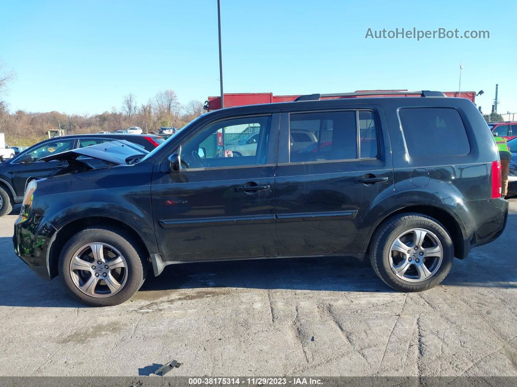 2013 Honda Pilot Ex-l Black vin: 5FNYF4H76DB005995