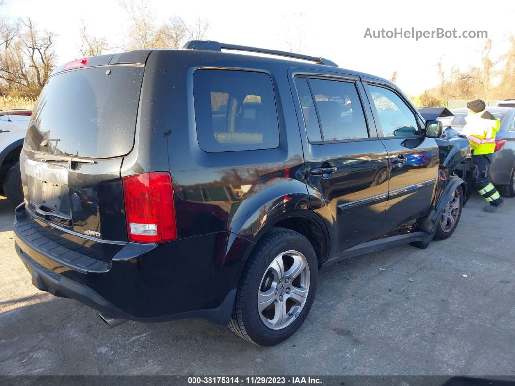 2013 Honda Pilot Ex-l Black vin: 5FNYF4H76DB005995