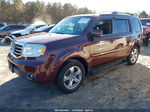 2013 Honda Pilot Ex-l Maroon vin: 5FNYF4H76DB046031