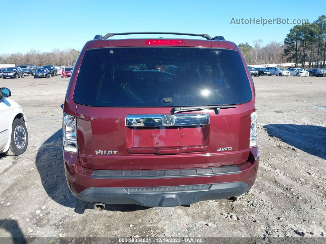 2013 Honda Pilot Ex-l Maroon vin: 5FNYF4H76DB046031