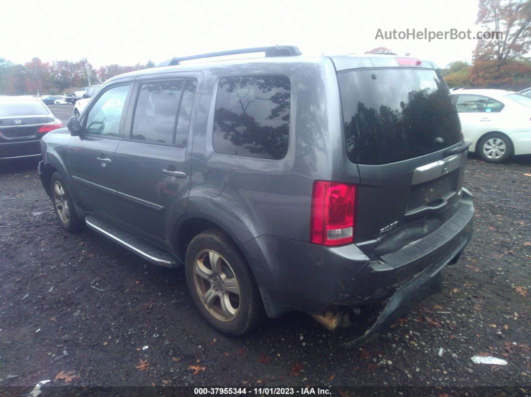 2013 Honda Pilot Ex-l Gray vin: 5FNYF4H78DB026587