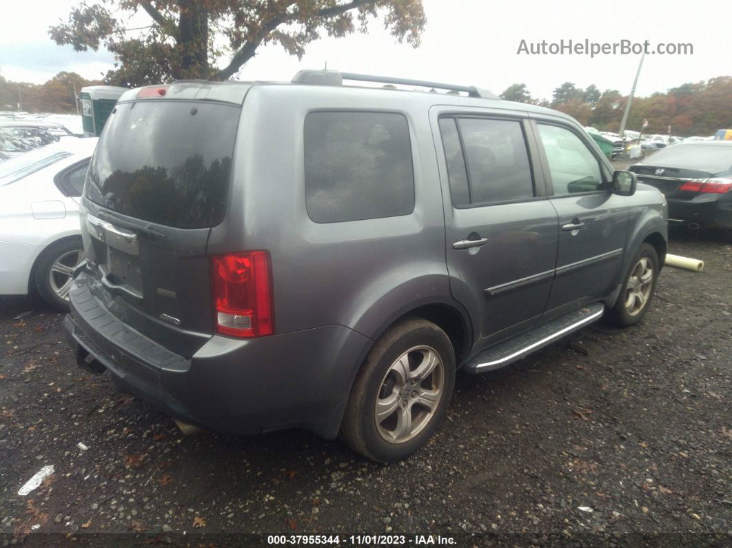 2013 Honda Pilot Ex-l Gray vin: 5FNYF4H78DB026587