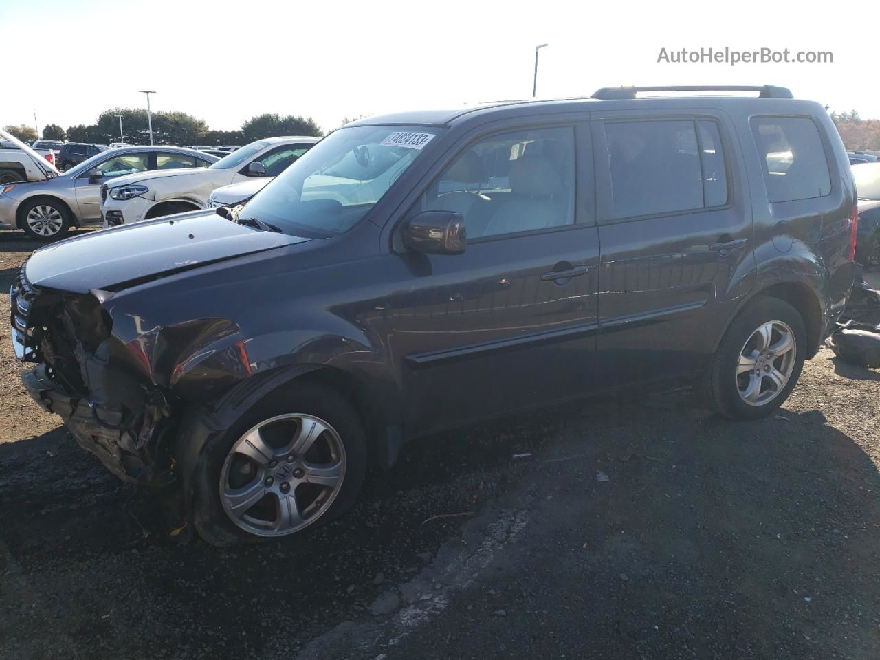 2013 Honda Pilot Exln Black vin: 5FNYF4H78DB079421