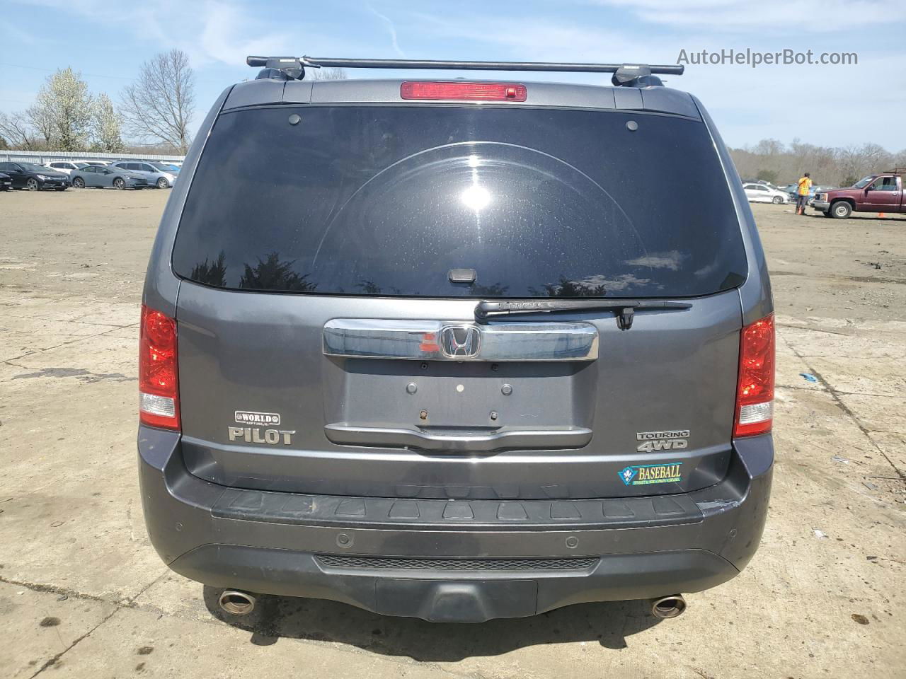 2013 Honda Pilot Touring Gray vin: 5FNYF4H90DB021207