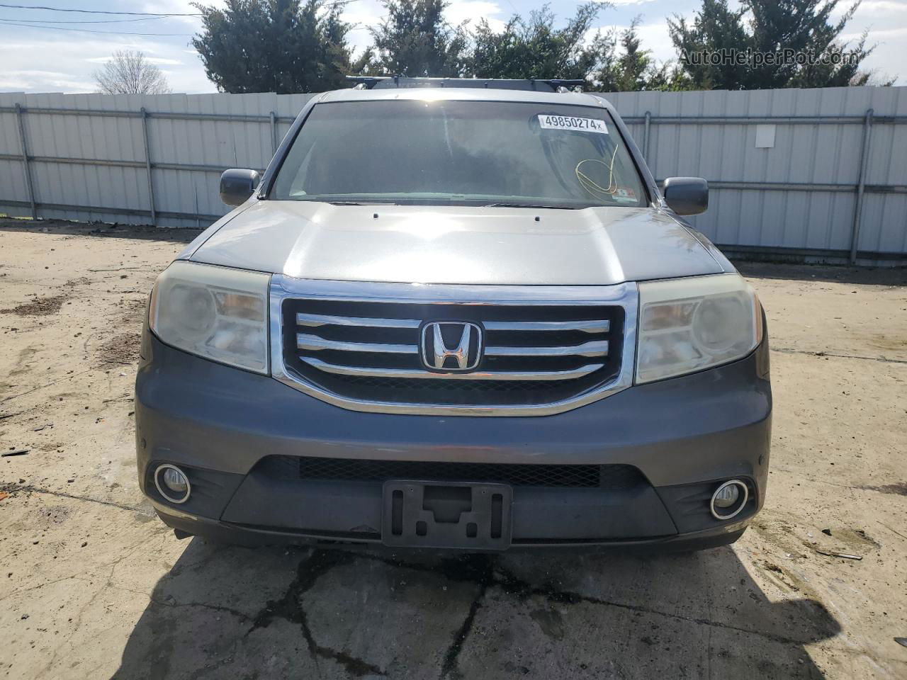 2013 Honda Pilot Touring Gray vin: 5FNYF4H90DB021207