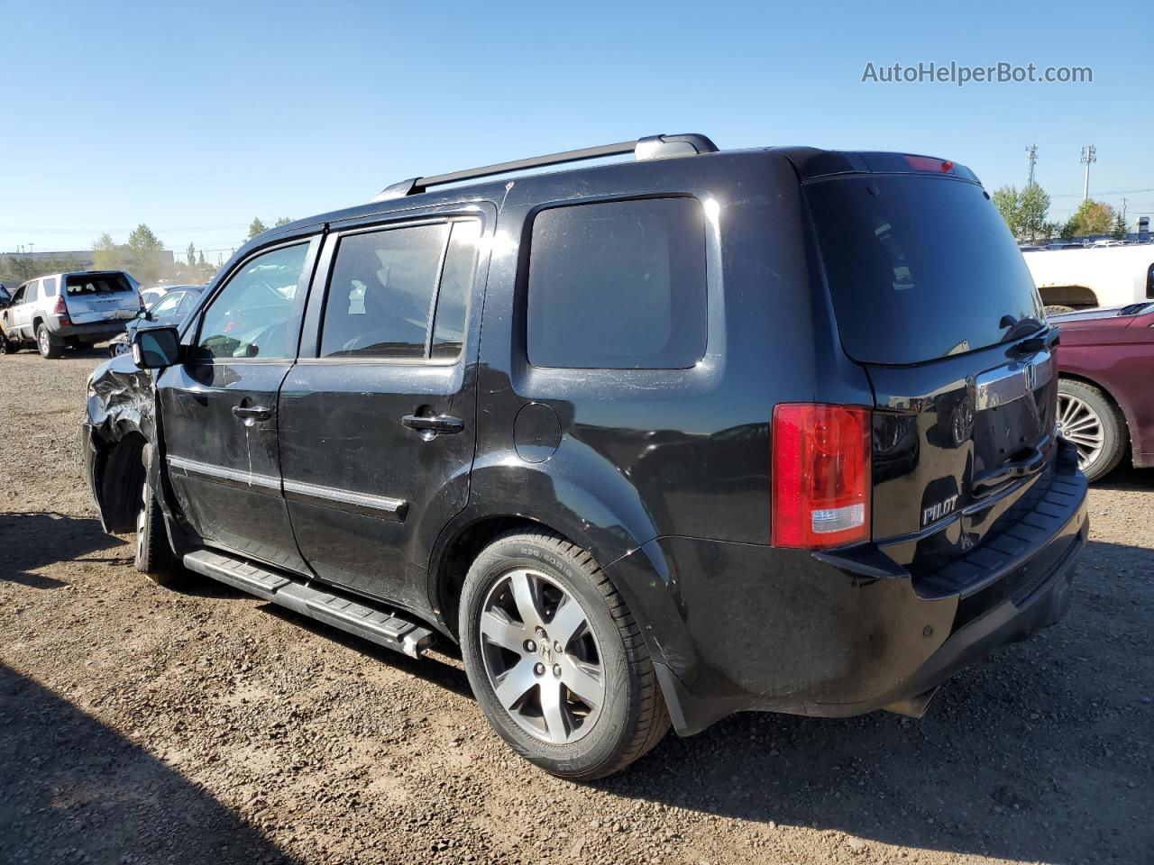 2013 Honda Pilot Touring Black vin: 5FNYF4H91DB501983