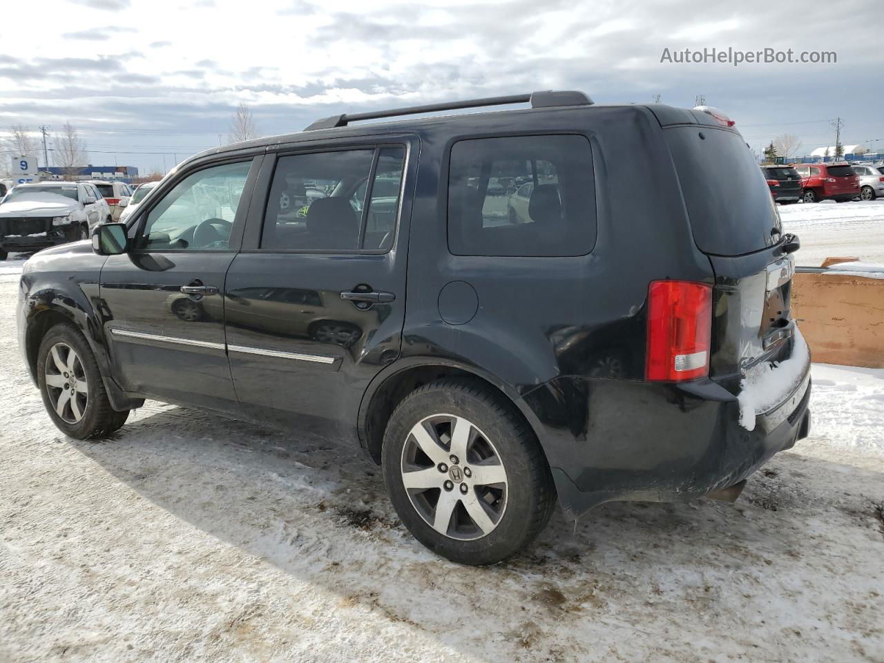 2013 Honda Pilot Touring Black vin: 5FNYF4H91DB501983