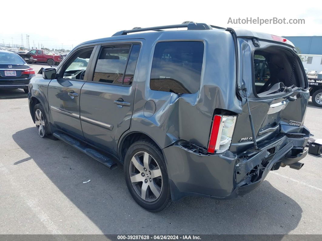 2013 Honda Pilot Touring Gray vin: 5FNYF4H92DB031656