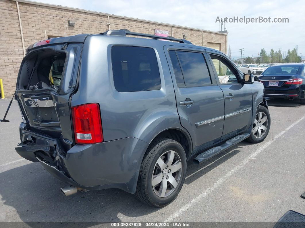 2013 Honda Pilot Touring Gray vin: 5FNYF4H92DB031656