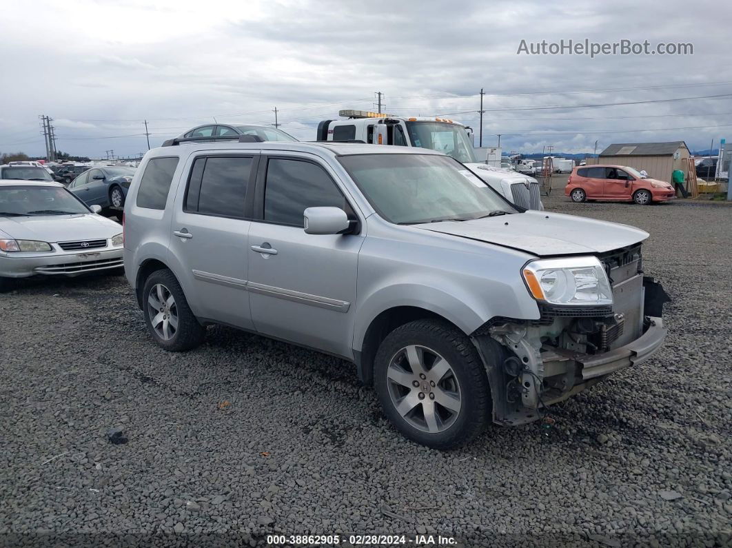 2013 Honda Pilot Touring Silver vin: 5FNYF4H92DB083398