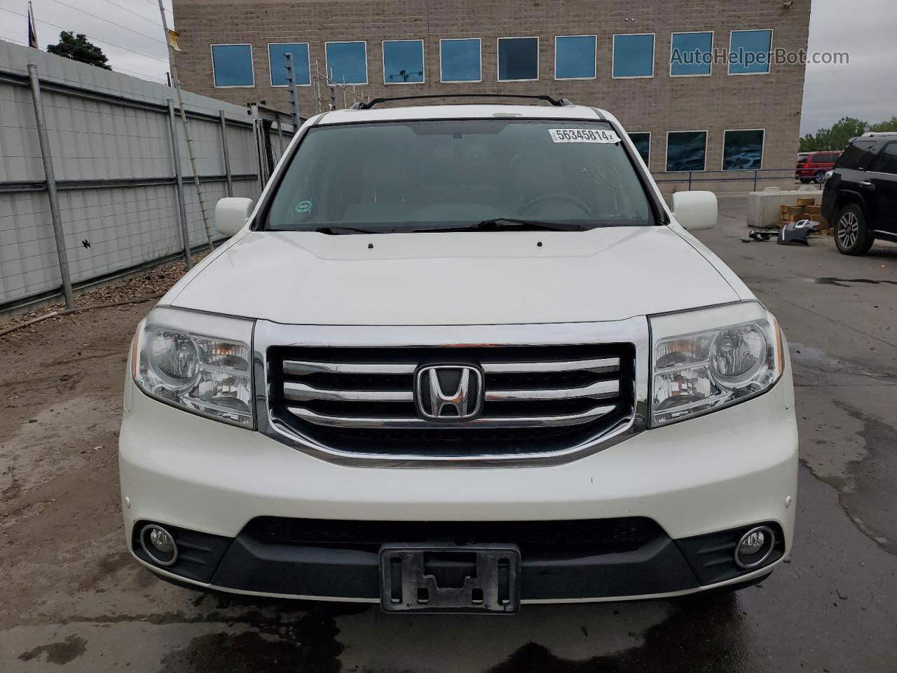 2013 Honda Pilot Touring White vin: 5FNYF4H93DB016714