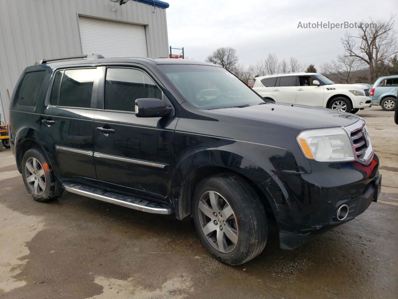 2013 Honda Pilot Touring Black vin: 5FNYF4H93DB072376