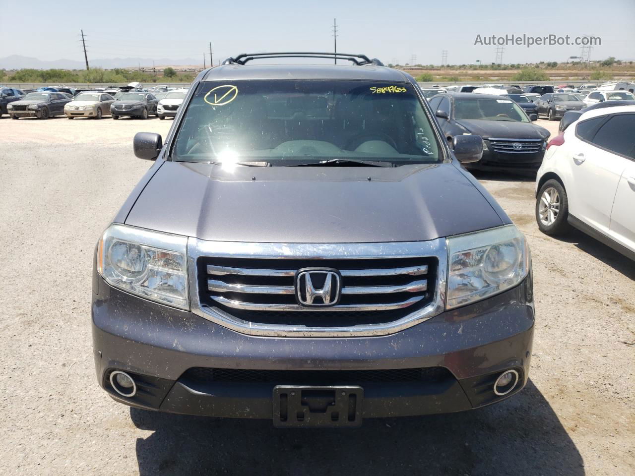 2015 Honda Pilot Touring Charcoal vin: 5FNYF4H93FB020846