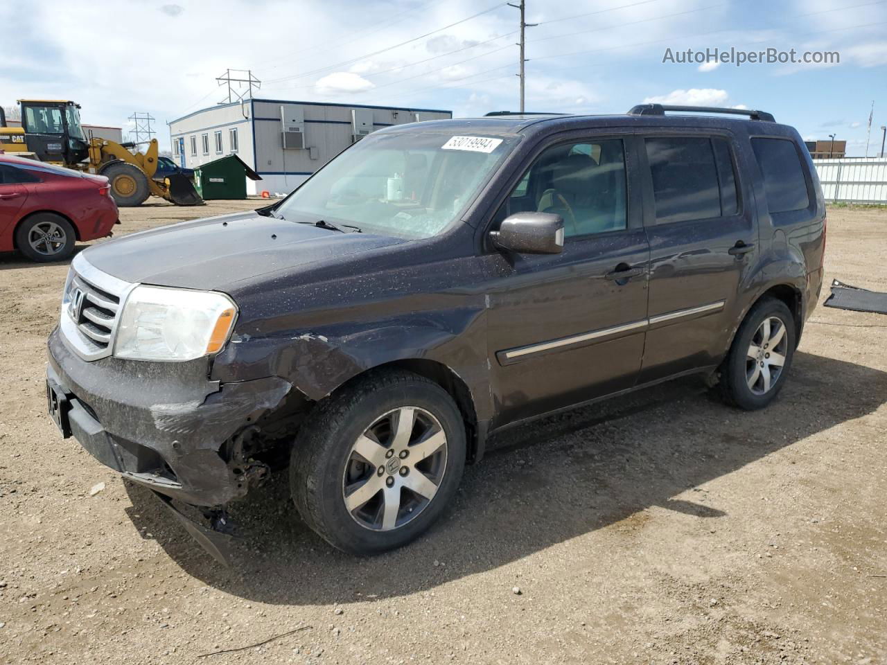 2013 Honda Pilot Touring Серый vin: 5FNYF4H94DB030069