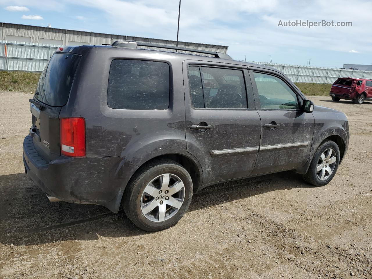 2013 Honda Pilot Touring Gray vin: 5FNYF4H94DB030069