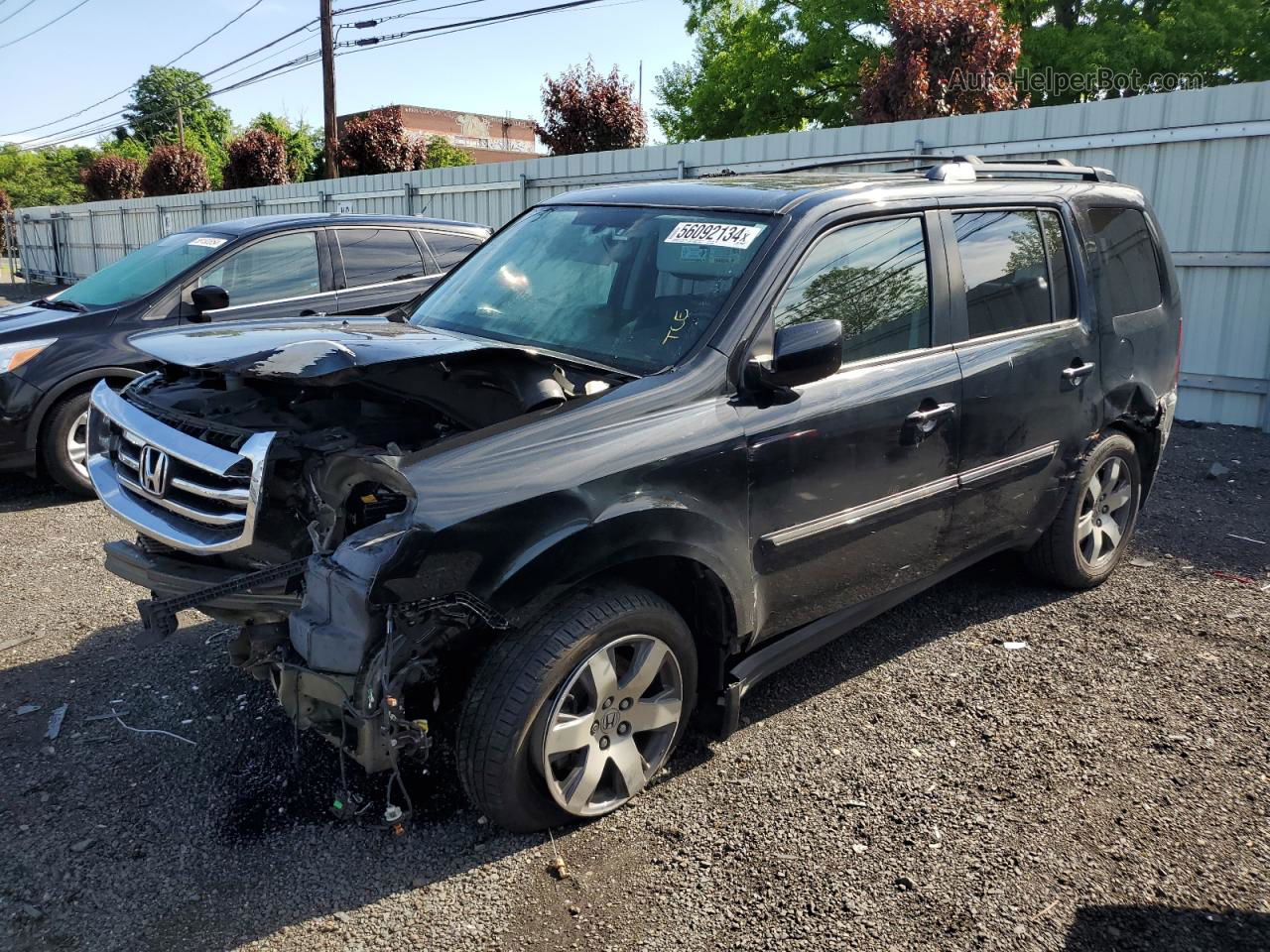 2013 Honda Pilot Touring Black vin: 5FNYF4H94DB033098