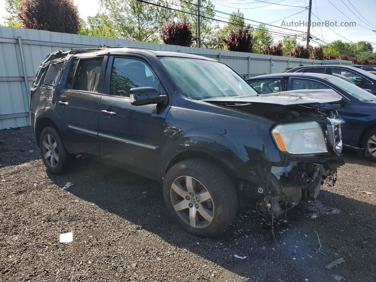 2013 Honda Pilot Touring Black vin: 5FNYF4H94DB033098