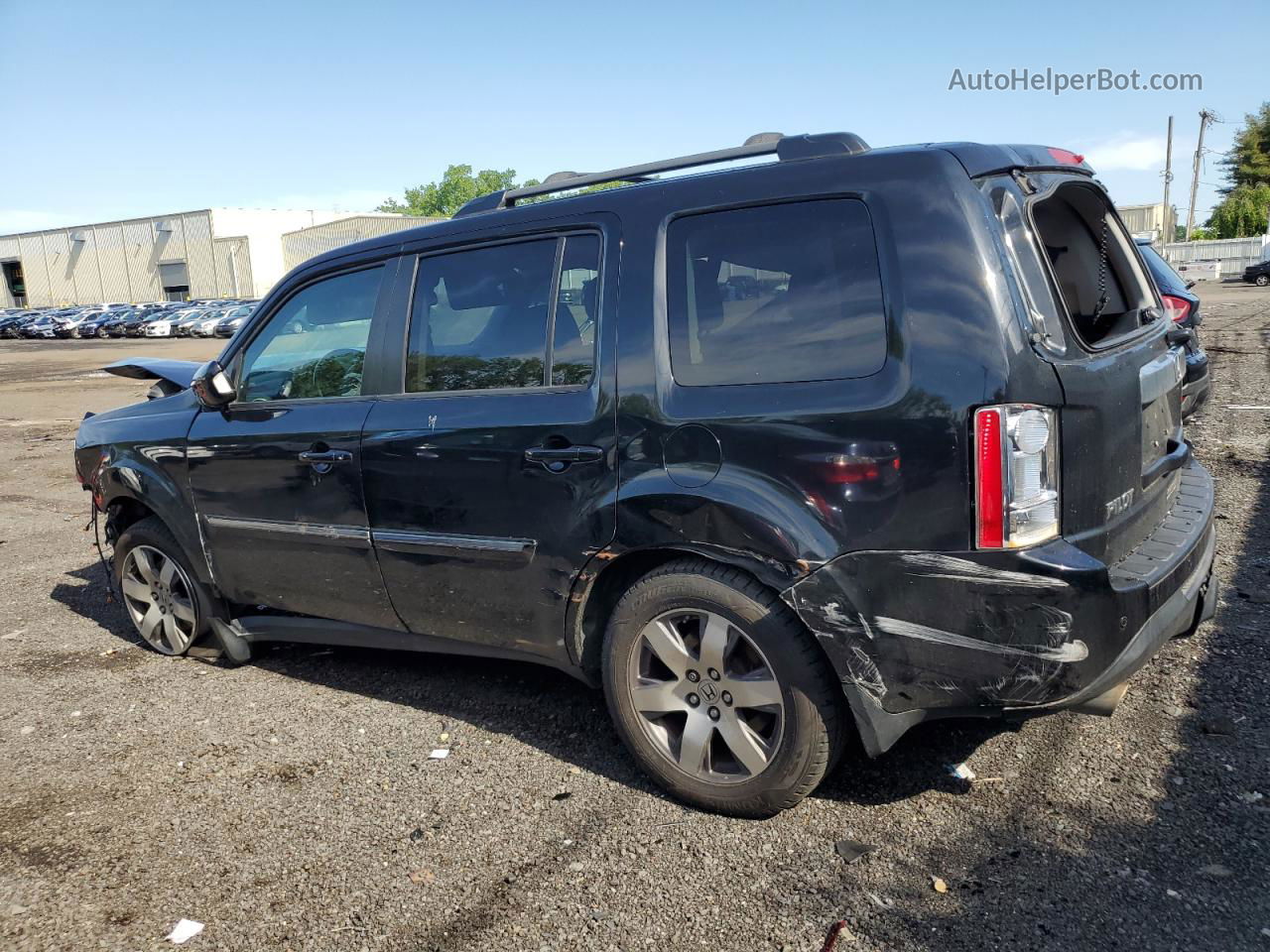 2013 Honda Pilot Touring Black vin: 5FNYF4H94DB033098