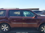 2013 Honda Pilot Touring Burgundy vin: 5FNYF4H94DB066215