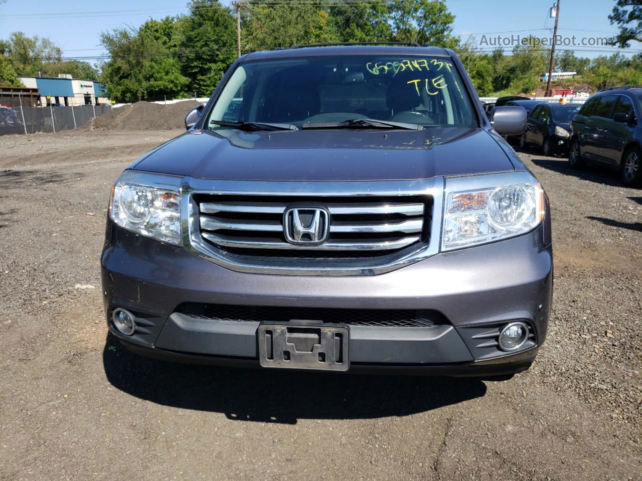 2015 Honda Pilot Touring Gray vin: 5FNYF4H94FB048915