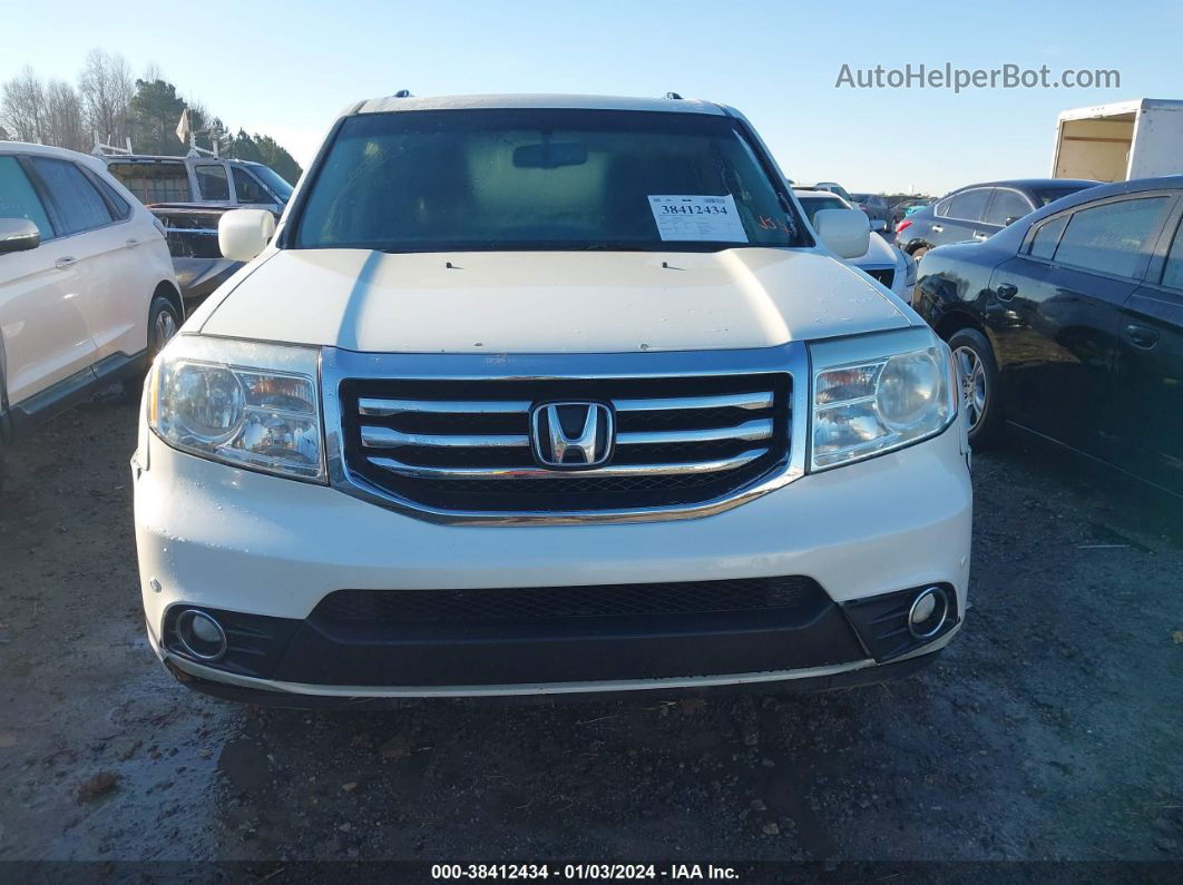 2013 Honda Pilot Touring White vin: 5FNYF4H95DB007884