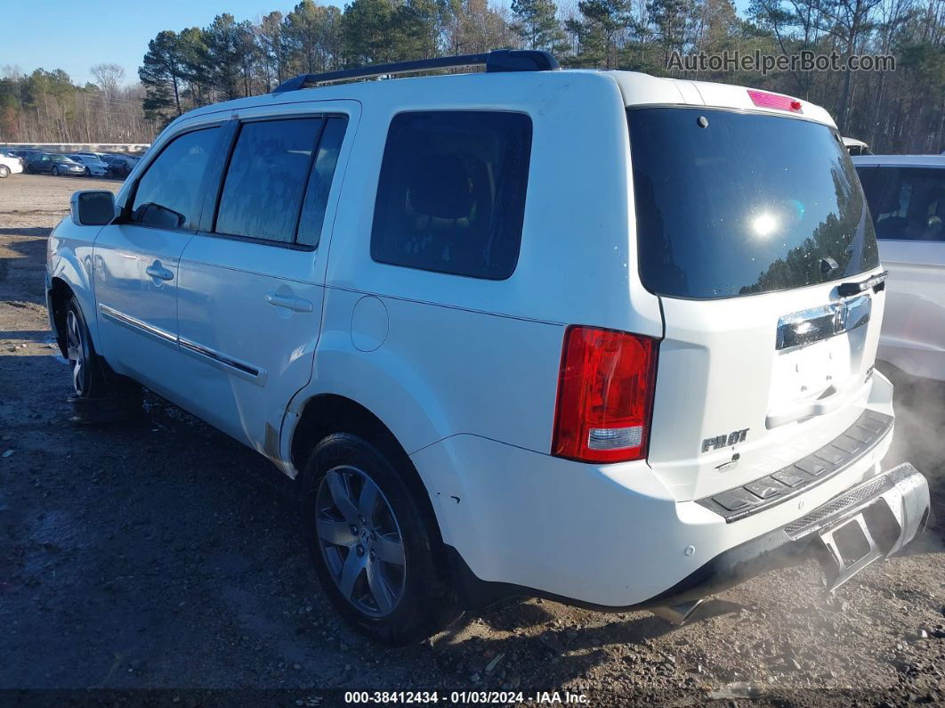 2013 Honda Pilot Touring White vin: 5FNYF4H95DB007884