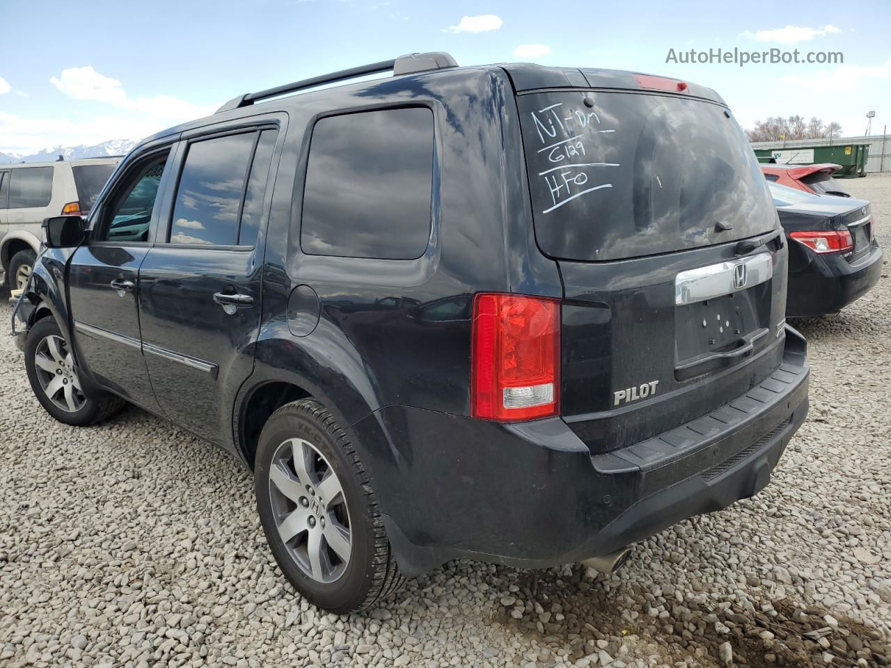 2013 Honda Pilot Touring Black vin: 5FNYF4H95DB038620