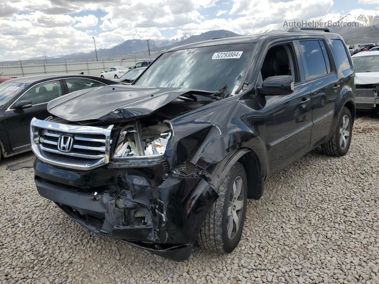 2013 Honda Pilot Touring Black vin: 5FNYF4H95DB038620