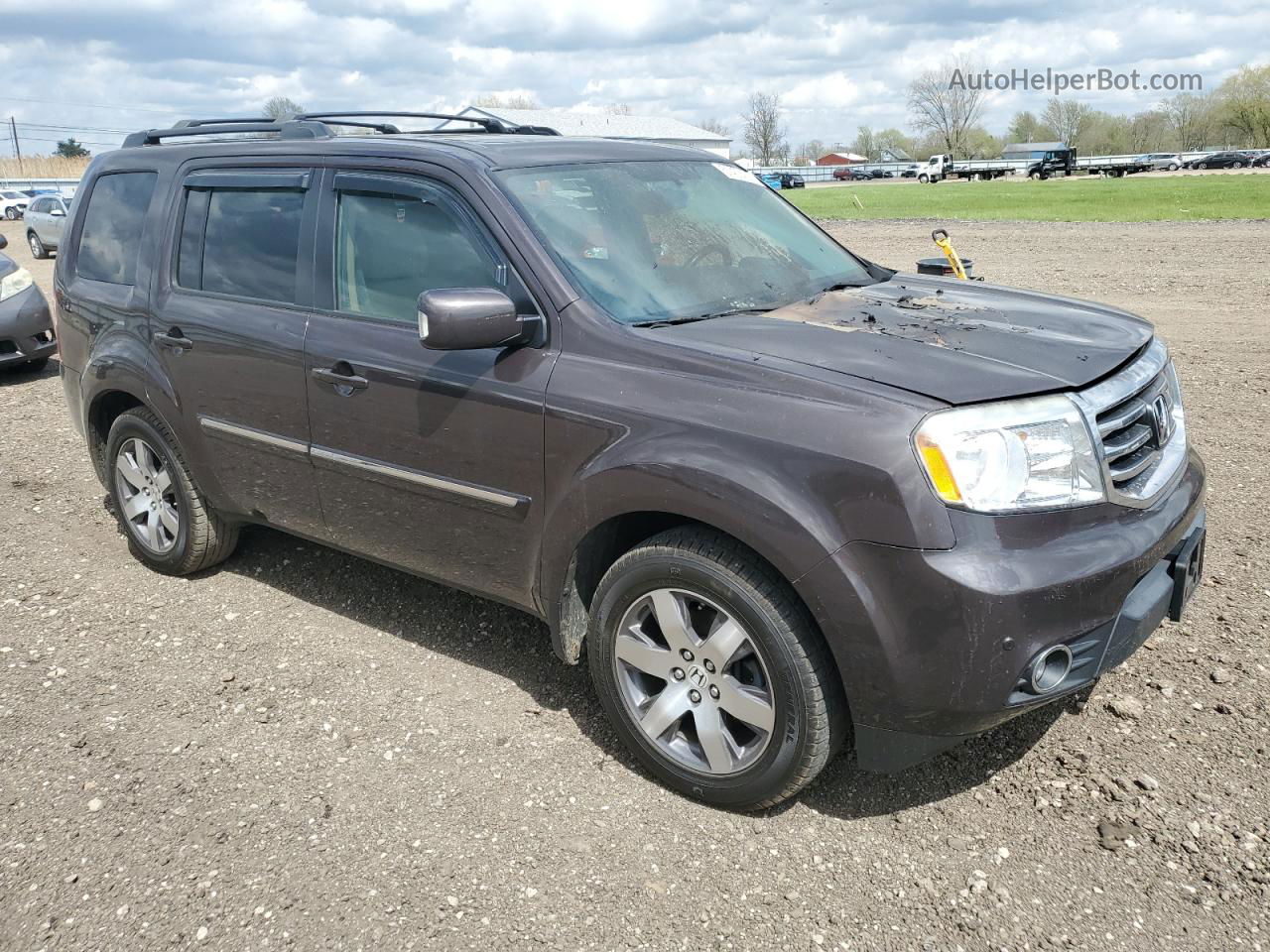 2013 Honda Pilot Touring Угольный vin: 5FNYF4H95DB044269