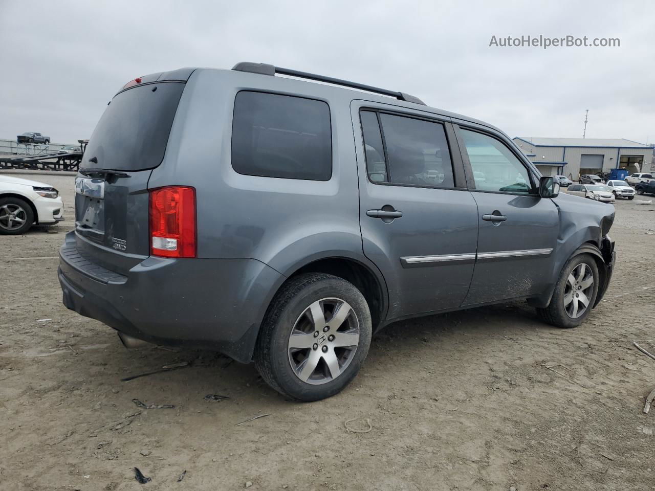 2013 Honda Pilot Touring Charcoal vin: 5FNYF4H95DB065543