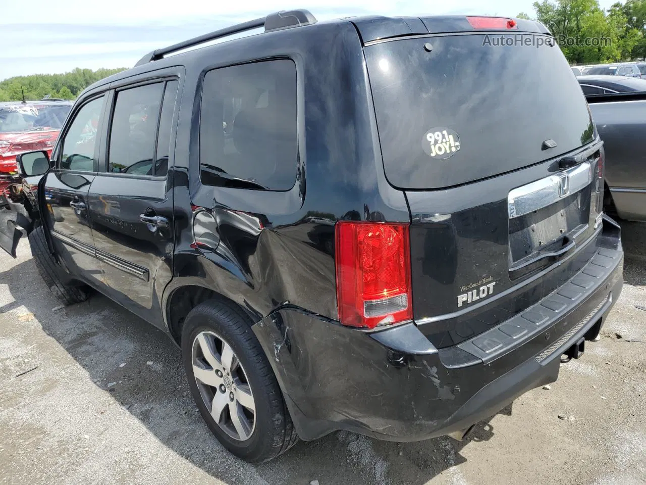 2013 Honda Pilot Touring Черный vin: 5FNYF4H96DB011636