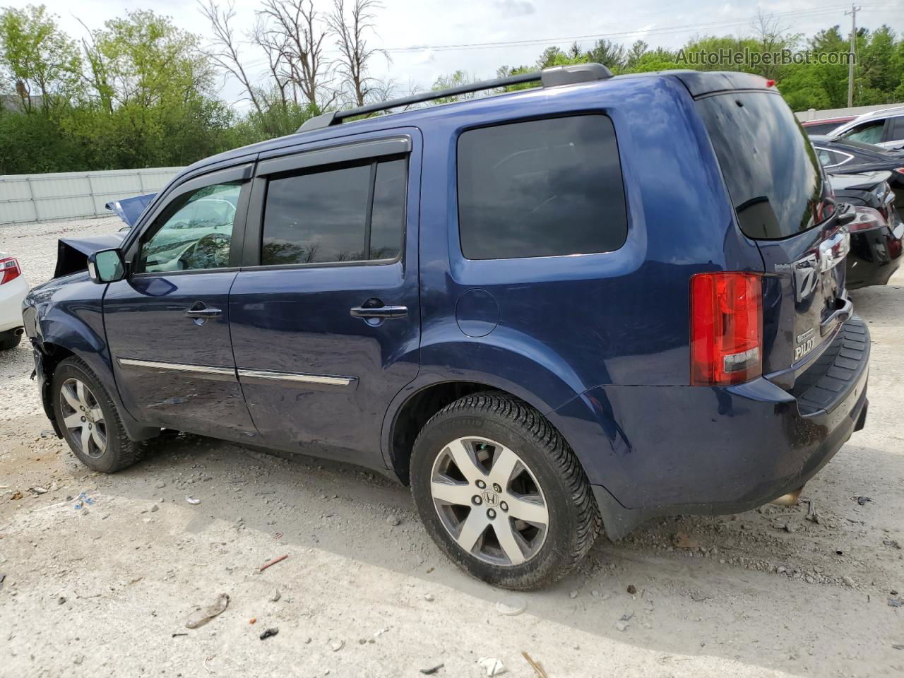 2013 Honda Pilot Touring Blue vin: 5FNYF4H96DB060674