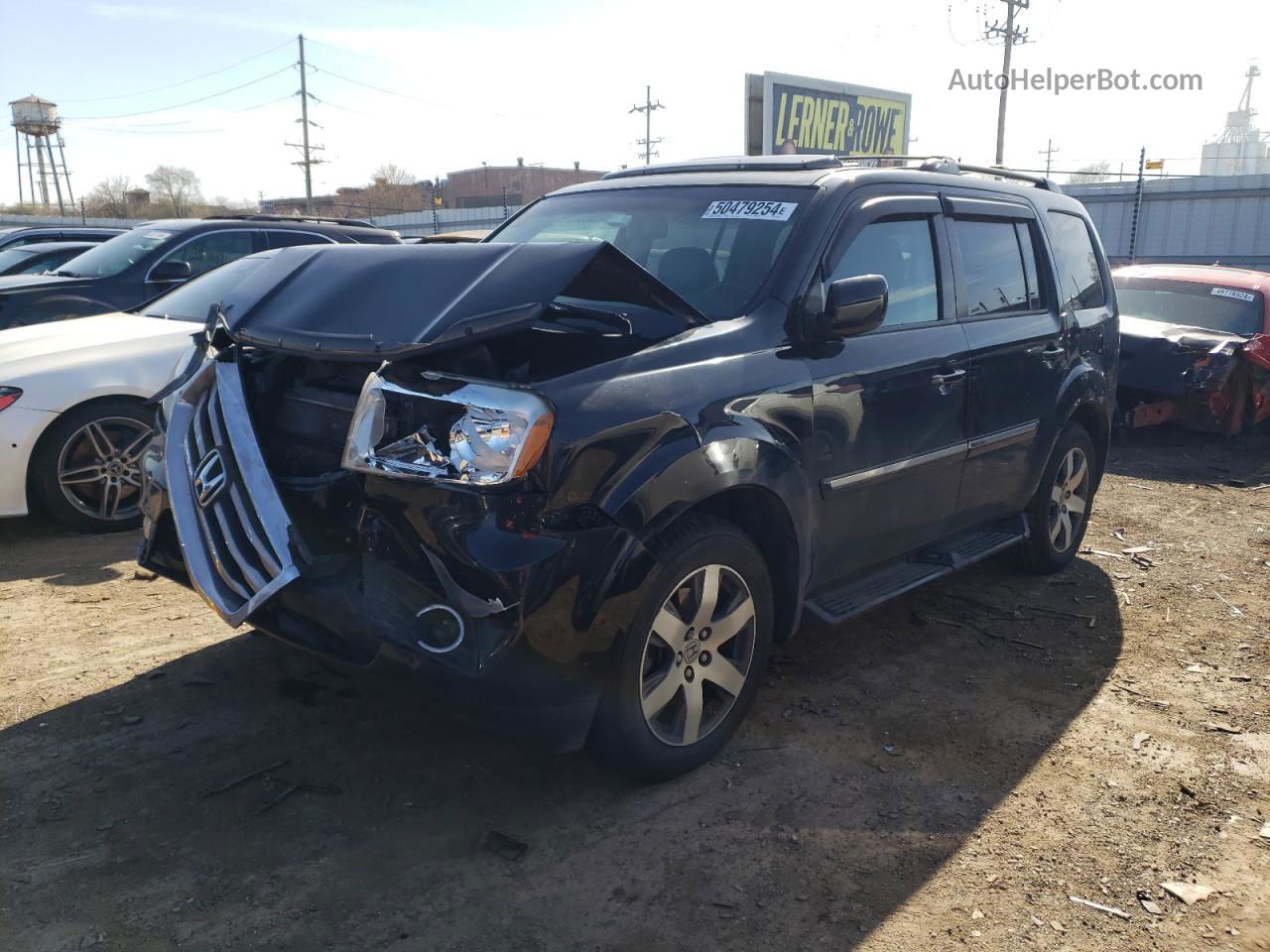 2013 Honda Pilot Touring Black vin: 5FNYF4H96DB070220