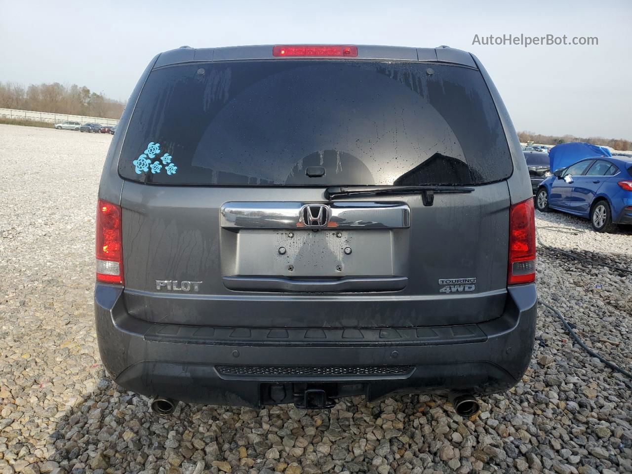 2013 Honda Pilot Touring Серый vin: 5FNYF4H97DB019888