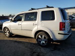 2013 Honda Pilot Touring White vin: 5FNYF4H97DB051515