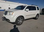 2013 Honda Pilot Touring White vin: 5FNYF4H97DB051563