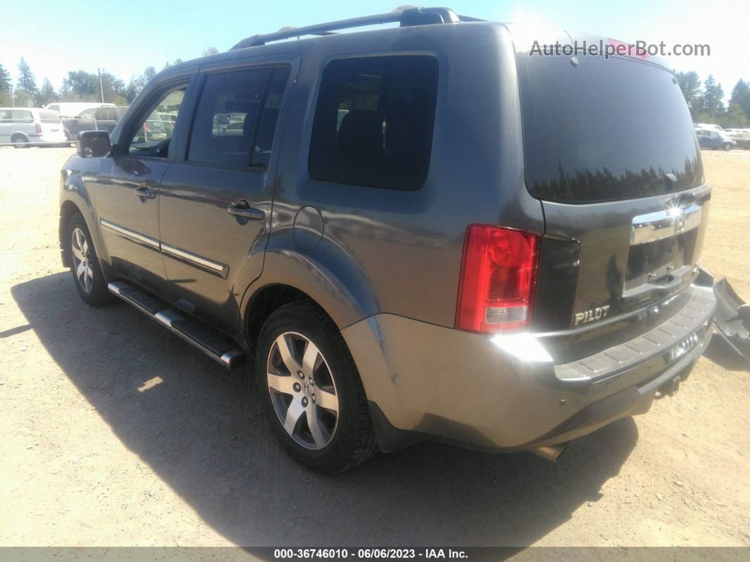 2013 Honda Pilot Touring Gray vin: 5FNYF4H97DB504225