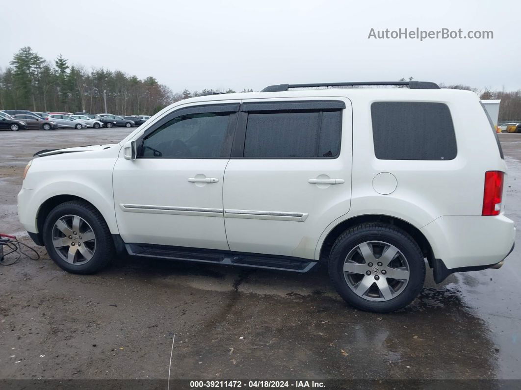 2015 Honda Pilot Touring White vin: 5FNYF4H97FB046155