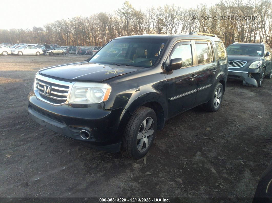 2013 Honda Pilot Touring Black vin: 5FNYF4H98DB050244