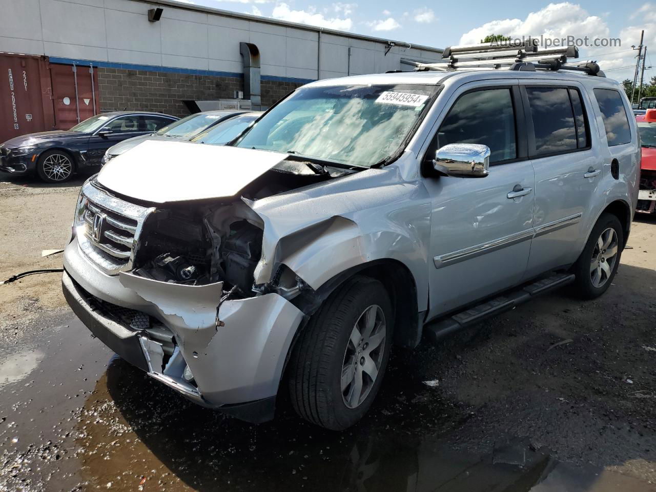 2013 Honda Pilot Touring Silver vin: 5FNYF4H98DB065701