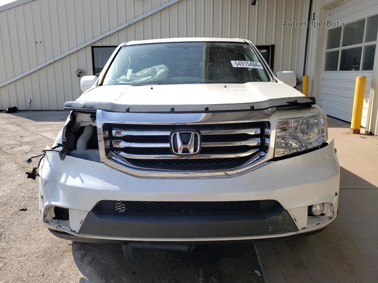 2013 Honda Pilot Touring White vin: 5FNYF4H99DB072463