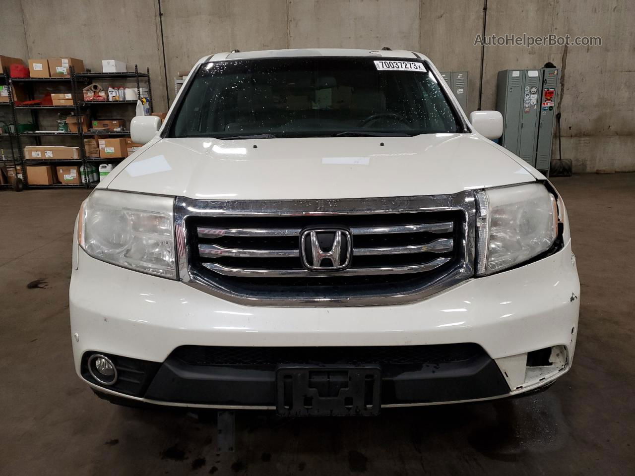 2015 Honda Pilot Touring White vin: 5FNYF4H99FB012492