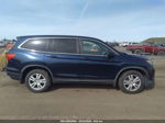 2017 Honda Pilot Lx Blue vin: 5FNYF5H10HB003036