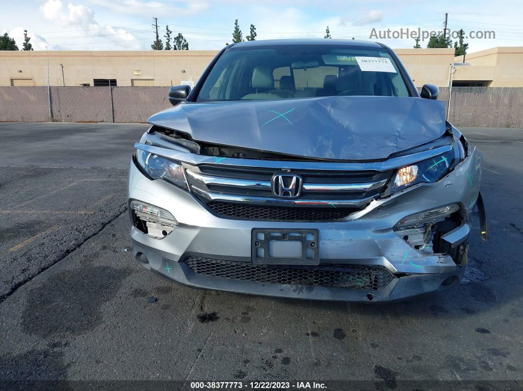 2017 Honda Pilot Lx Silver vin: 5FNYF5H10HB003862