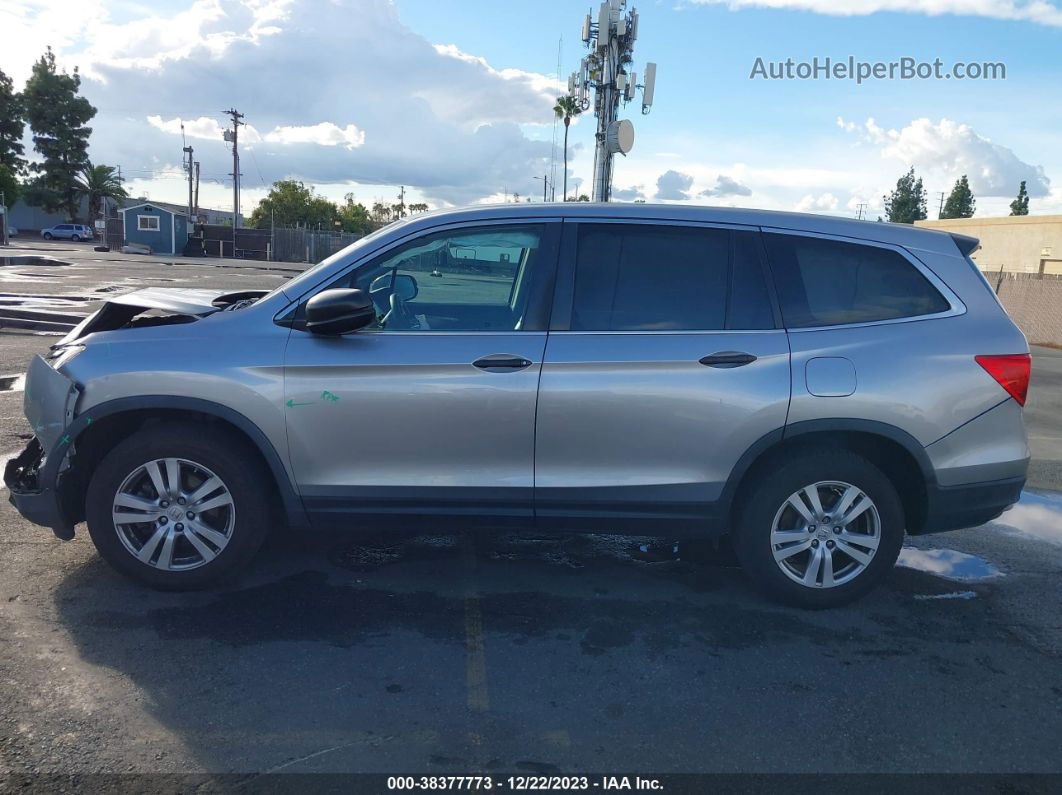 2017 Honda Pilot Lx Silver vin: 5FNYF5H10HB003862