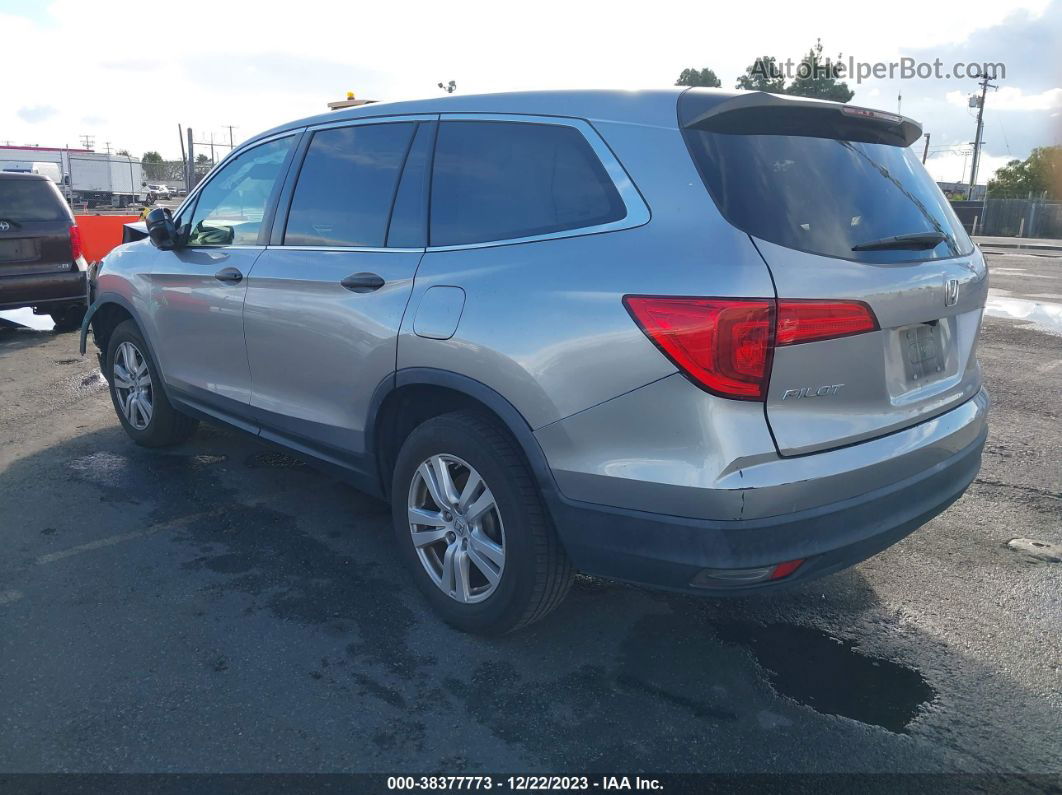 2017 Honda Pilot Lx Silver vin: 5FNYF5H10HB003862