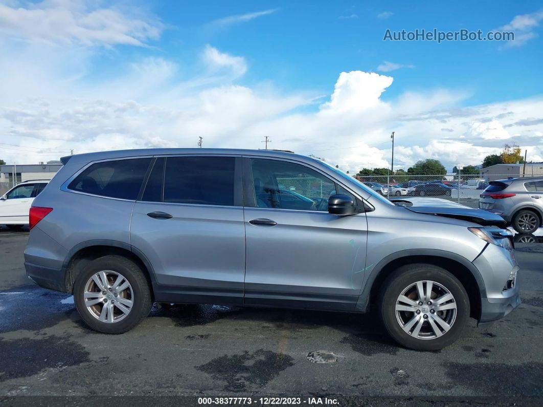 2017 Honda Pilot Lx Silver vin: 5FNYF5H10HB003862