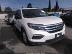 2016 Honda Pilot Lx White vin: 5FNYF5H12GB059302