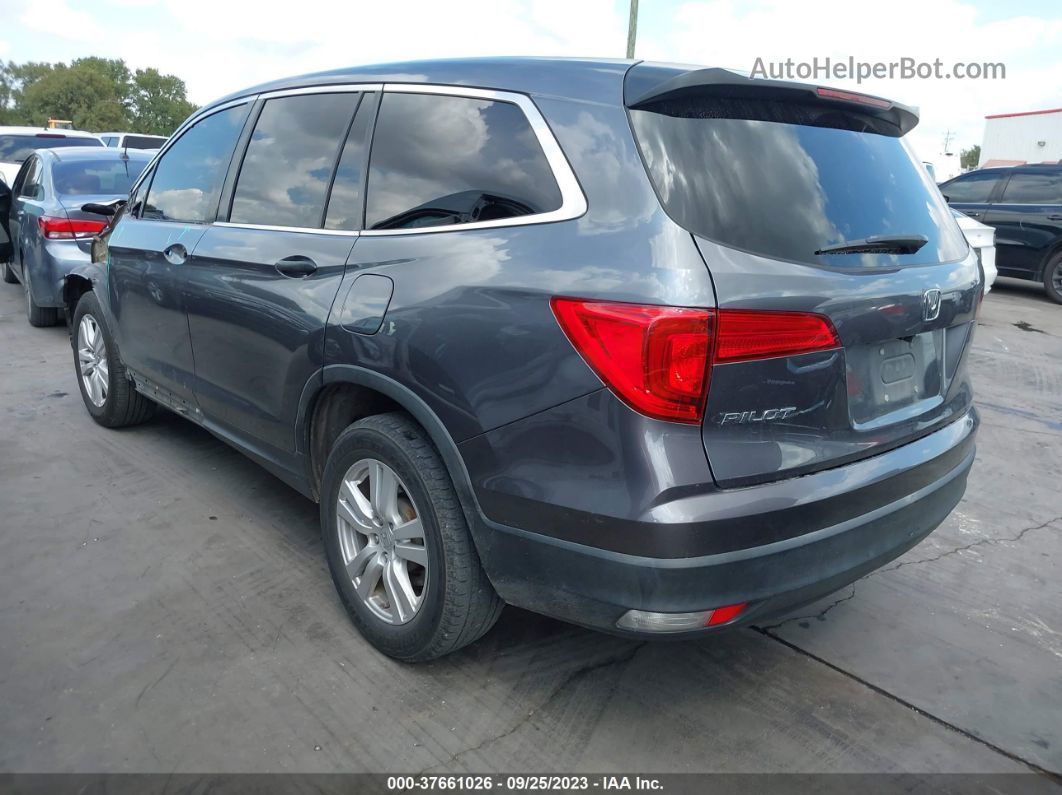 2016 Honda Pilot Lx Серый vin: 5FNYF5H13GB026776