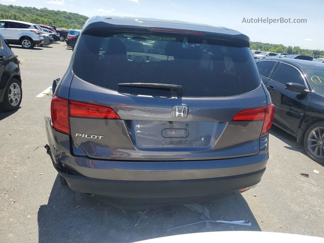 2017 Honda Pilot Lx Charcoal vin: 5FNYF5H14HB034371